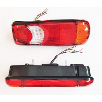 2 pcs Tail Lights Lamp For Truck, Tipper, Tractor, Trailer, Chassis - Universal Bulbs Working In 12V And 24V.
