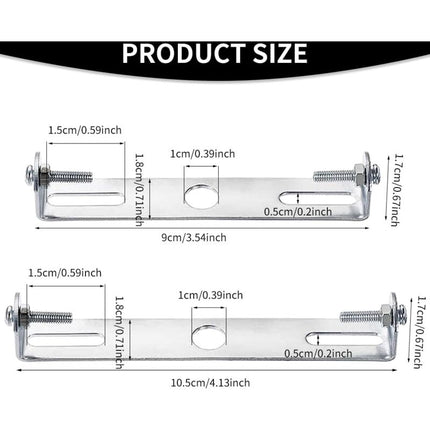4 Pack Ceiling Light Fixture, Ceiling ROse, Chandelier Silver Universal Light Holder With Screws And Nuts, Carbon Steel.