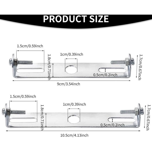 4 Pack Ceiling Light Fixture, Ceiling ROse, Chandelier Silver Universal Light Holder With Screws And Nuts, Carbon Steel.