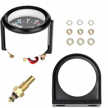 Car Water Temperature Gauge Car Water Temperature Gauge Meter Water Temp Meter 2Inch 52Mm.
