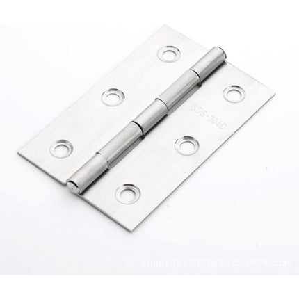 10 pcs Stainless Steel Home Furniture Hardware Door Hinge Long 75Mm X 50Mm.