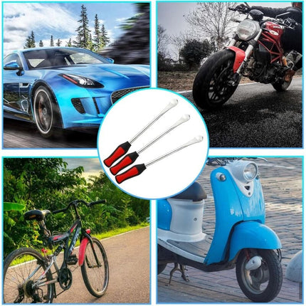 Tire Lever 23 Suits, 3 Tire Levers, 3 Wheel Rim Protectors Tool Kit 10 Tire Valve Caps And Caps For Motorcycle Bike.