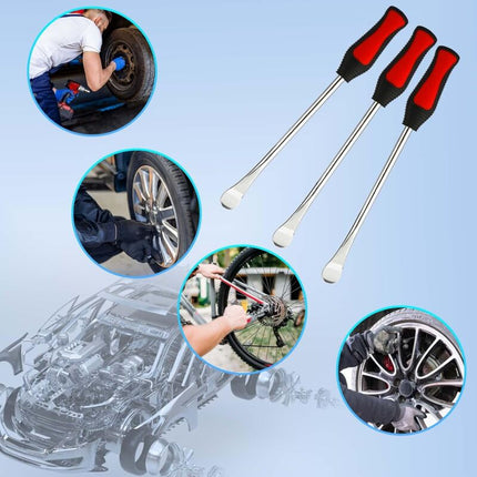 Tire Lever 23 Suits, 3 Tire Levers, 3 Wheel Rim Protectors Tool Kit 10 Tire Valve Caps And Caps For Motorcycle Bike.