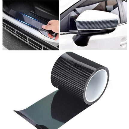 Anti-Scratch Carbon Fiber Strips Carbon Fiber Protective Film Dry Carbon Fiber Detailing Vinyl Wrap Strip Car Door Edge.