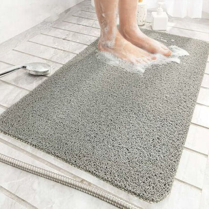 Shower Mat For Indoor Shower, Non-Slip Loofah Bath Mat, Anti-Mold, Anti-Bacterial, Soft Pvc Bath Mat For Bathroom, Wet.