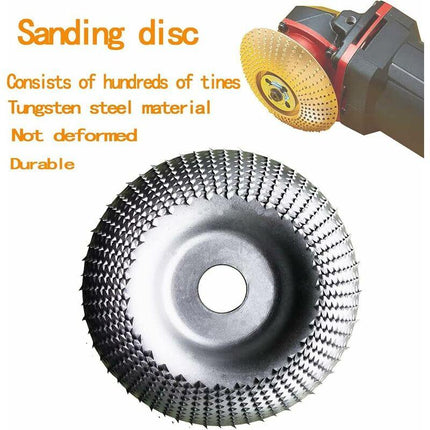 Wood Grinder Disc 110 Mm, Wood Grinder Disc For ROugh Grinding Of Materials, Wood Carving Disc Suitable For 115 Mm-125.