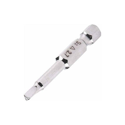 5 pcs Magnetic Triangle Head Screwdriver Bits Set S2 Steel 1.8Mm, 2Mm, 2.3Mm, 2.7Mm, 3Mm, 6.35Mm Hex Shank, 50Mm Length.