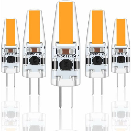 G4 LED 3W 12V Ac/Dc Light Bulbs, G4 3W LED Bulbs Equivalent To 30W Halogen Bulb, 300Lm, Warm White 2700K, Non-Dimmable,.