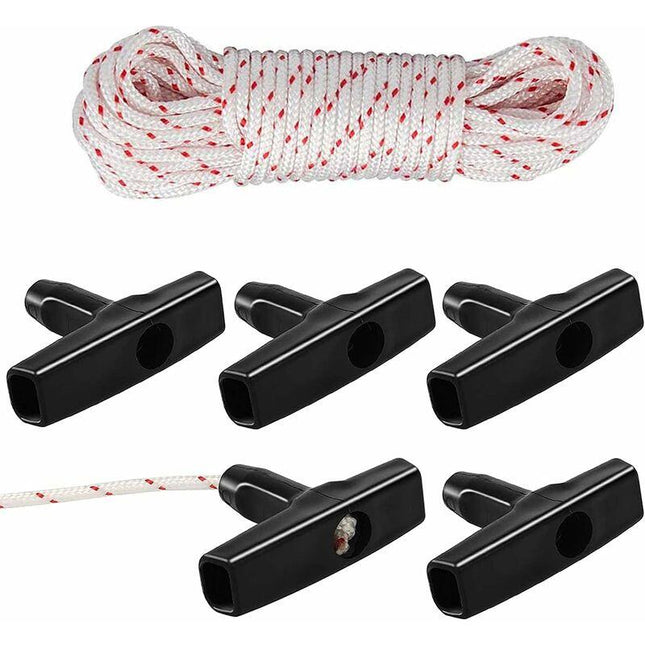 Starter ROpe/Pull Cord (3.5Mm 10M) With Starter Handle, Lawn Mower, Lawn Mower, Chainsaw, Brush Cutter, Universal Engine.