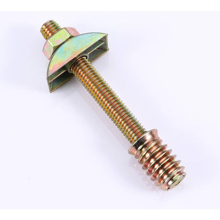 4 pcs M8 X 100Mm 4 In 1 Furniture Connectors Half Moon Furniture Connectors Spacer Washers For Table Bed Assembly Bolts.