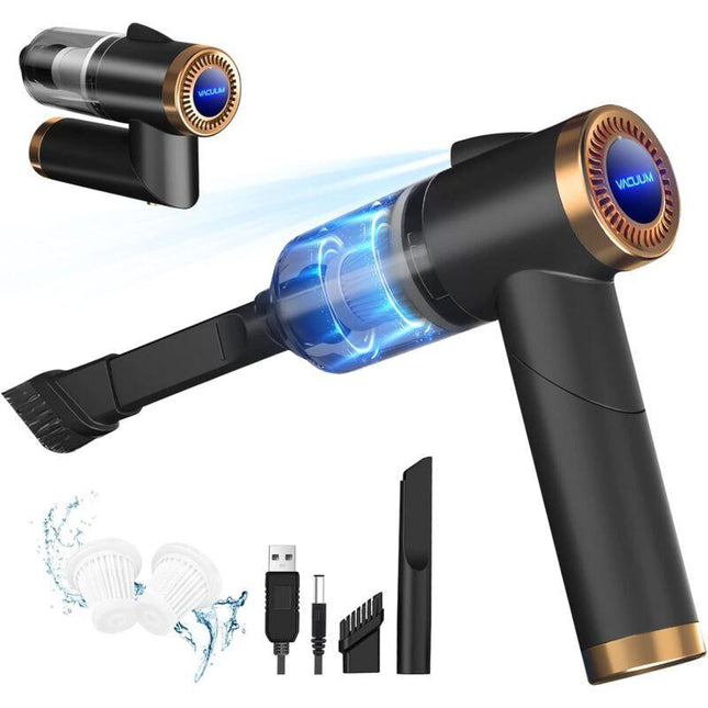 Cordless Handheld Vacuum Cleaner, 9000Pa 120W Mini Powerful 4000Mah Rechargeable, With LED Light Hepa Filter Usb Table.