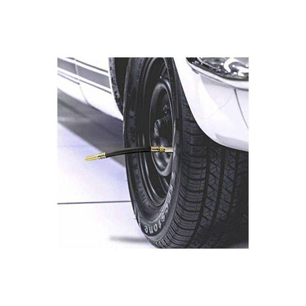 4 pcs Set Tire Valve Extension Flexible Tire Hose Valve 150Mm With 2 Brackets.