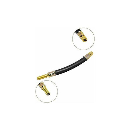4 pcs Set Tire Valve Extension Flexible Tire Hose Valve 150Mm With 2 Brackets.