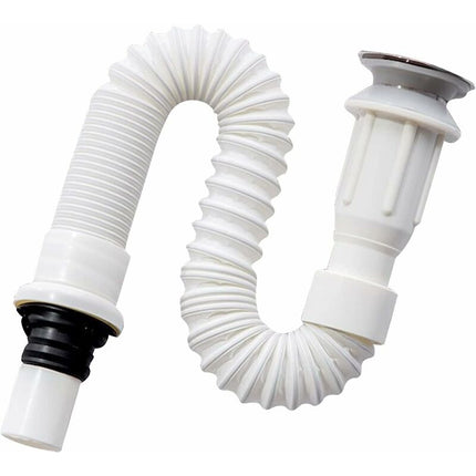 Sink Drain, Space-Saving Drain, Flexible Sink Drain, Sink Drain, Extendable From 40 To 80 Cm.