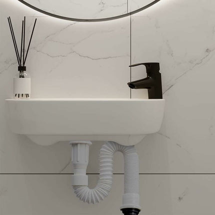 Sink Drain, Space-Saving Drain, Flexible Sink Drain, Sink Drain, Extendable From 40 To 80 Cm.