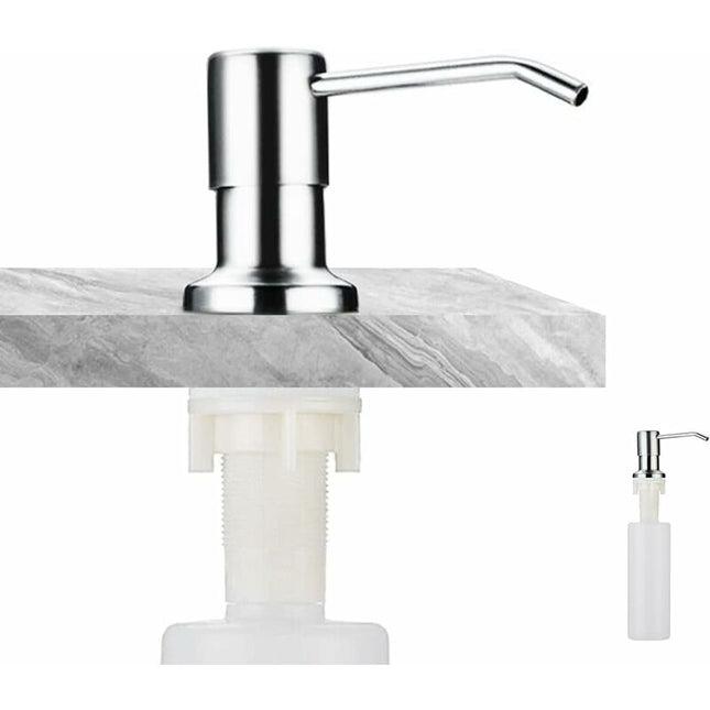 Soap Dispenser, Built-In Soap Dispenser, Stainless Steel Kitchen Sink Soap Dispenser, Built-In Soap Dispenser With.