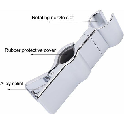 Shower Head Holder For Slide Bar, Universal 22-25Mm Rail Head Bracket Holder For Slide Bar Slider Clamp Bathroom.