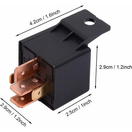5 pcs 5 Pin Relay 12V 80A, Automotive Relay Jd2912-1Z-12Vdc 80A 14Vdc Spdt Truck Boat Van Vehicles Switch.