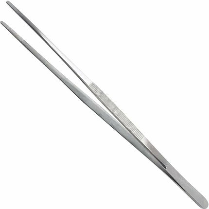 Stainless Steel Tweezers Extra 30Cm/12Inch Long With Precision Serrated End For Aquascaping, Gardening, Kitchen,.