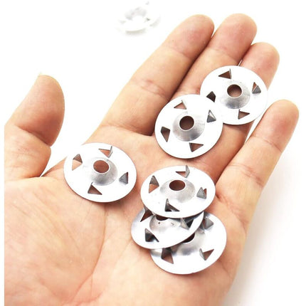 200 pcs 4-Prong Washers For Extruded Plasterboard, Thermal Insulation And Fixed Back Plate 28Mm.