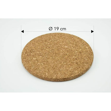 3 pcs Set Cork Trivets - 19 Cm Diameter.