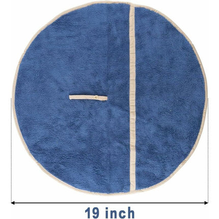 4 Pack Hanging Hand Towels With Hanging Loop Absorbent Coral Fleece Bathroom Towels Soft Thick ROund Hand Towels (4.