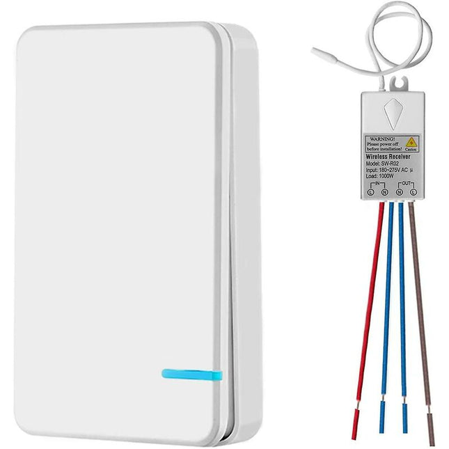 Mini Wireless Switch With Mini Receiver - Wireless Switch - Outdoor - 400M - 40M - 433Mhz Rf Remote Control - Ip54 LED.