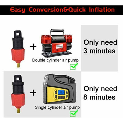 Inflatable Kayak Pump, Sup Air Inflation Valve Adapter And Gas Nozzle 4 pcs For Inflatable Structures.