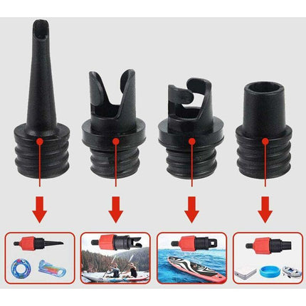 Inflatable Kayak Pump, Sup Air Inflation Valve Adapter And Gas Nozzle 4 pcs For Inflatable Structures.