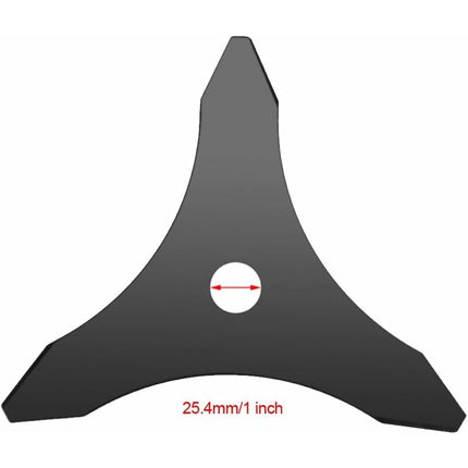 3 Teeth Outdoor Trimmer Head Manganese Steel Brush Blade Lawn Machine Accessories For 25.4Mm Diameter Brush Cutter.