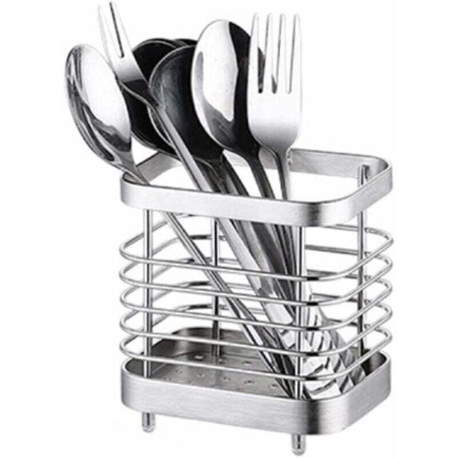 Cutlery Storage Drainer, Basket Holder For Knives, Forks, Spoons, Kitchen Utensils Cutlery Holder Stainless Steel,.
