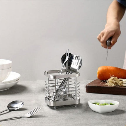 Cutlery Storage Drainer, Basket Holder For Knives, Forks, Spoons, Kitchen Utensils Cutlery Holder Stainless Steel,.