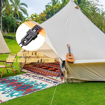 Tent Clip, 15 pcs Tarp Clips, Tarp Clamp, Black Heavy Duty Tarp Clips For Tents, Outdoor Camping, Awnings, Boat Covers,.