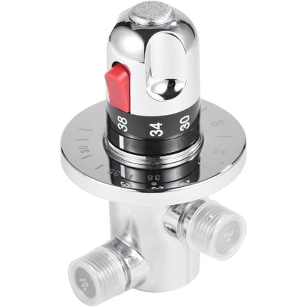 Hot Cold Water Mixer Valve Solid Brass Thermostatic Mixer Valve Fixed Temperature Mixing Valve For Kitchen Bathroom.