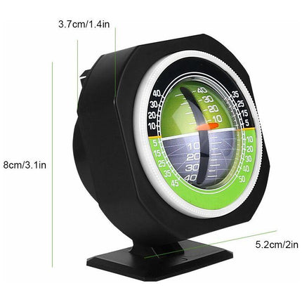 4X4 Inclinometer, Car Inclinometer, Outdoor Auto Mini Compact Compass Luminous LED Car Compass Angle Slope Meter.