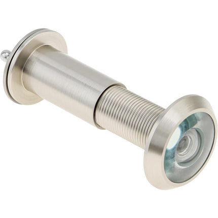 Door Viewer, Brass 200 Degree Peephole With 16Mm Drill Bit, 16Mm Pipe Diameter For 35-55Mm Doors (Stained Nickel).