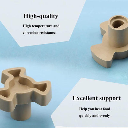 2 pcs Microwave Turntable Coupler Shaft Tray Coupler Bracket For Microwave Turntable ROller Guide Coupling Bracket.