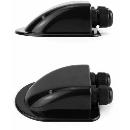 2 pcs Ip68 ROof Gland Solar Waterproof Cable Entry Box Weatherproof Double Cable Gland, Caravan And Boat Abs Cable.