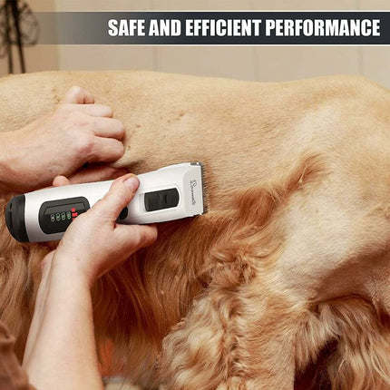 Dog Clipper - Professional 3 Modes Dog And Cat Clipper For Long And Thick Hair, Cordless Rechargeable Electric Clipper.