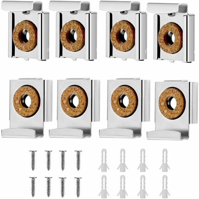 Wall Mount Mirror Bracket, Mirror Holders, Adjustable Wall Mount Mirror Clip Mirror Clamp, For Wall Mirror For.