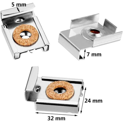 Wall Mount Mirror Bracket, Mirror Holders, Adjustable Wall Mount Mirror Clip Mirror Clamp, For Wall Mirror For.