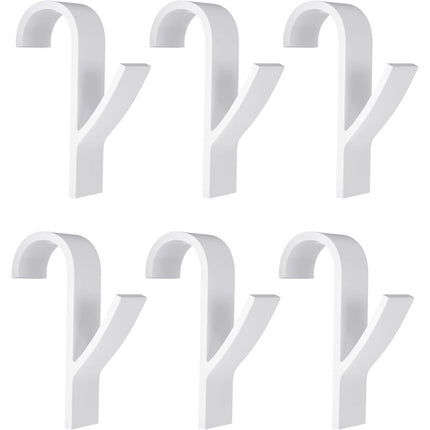 Towel Radiator 6 Pieces, Towel Hook For Radiator, Towel Dryer Hook, White Plastic.