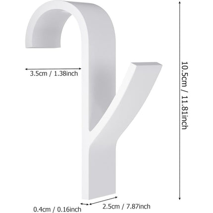 Towel Radiator 6 Pieces, Towel Hook For Radiator, Towel Dryer Hook, White Plastic.