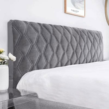 Headboard Cover, Protector Slipcover With Stretch Side, Washable Dustproof Cover (Color : DArk Gray, Size : 160Cm).