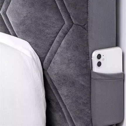 Headboard Cover, Protector Slipcover With Stretch Side, Washable Dustproof Cover (Color : DArk Gray, Size : 160Cm).
