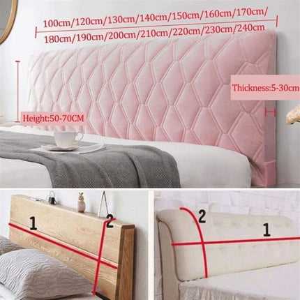 Headboard Cover, Protector Slipcover With Stretch Side, Washable Dustproof Cover (Color : DArk Gray, Size : 160Cm).