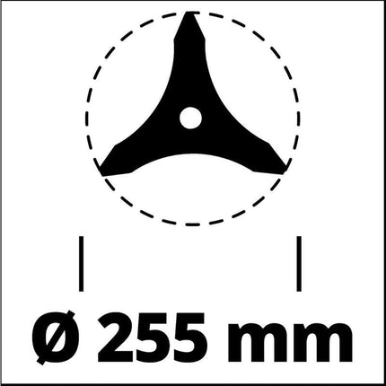 Brushcutter 225 Brushcutter Blade (Compatible With Brushcutters, Diameter 255 Mm).
