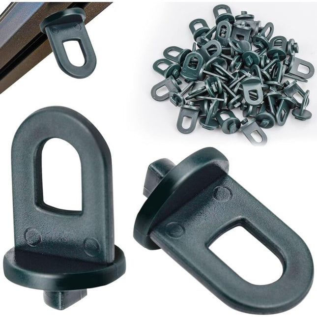 50 pcs Greenhouse Clips,Greenhouse Accessory,Climbing Plant Support Hanging Kit Clips For Greenhouse(Green).