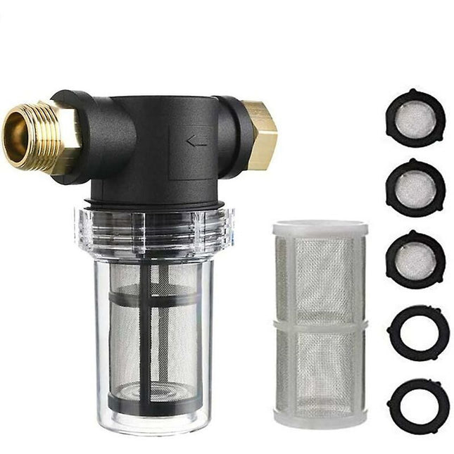 3/4" Garden Hose Sediment Filter For Pressure Washer - Sediment Filter End Cap For Outdoor Gardening - Water Inlet.