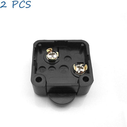 2 pcs Cabinet Door Switches Automatic Switch 1A 250V Closet Lamp Switches (Black).